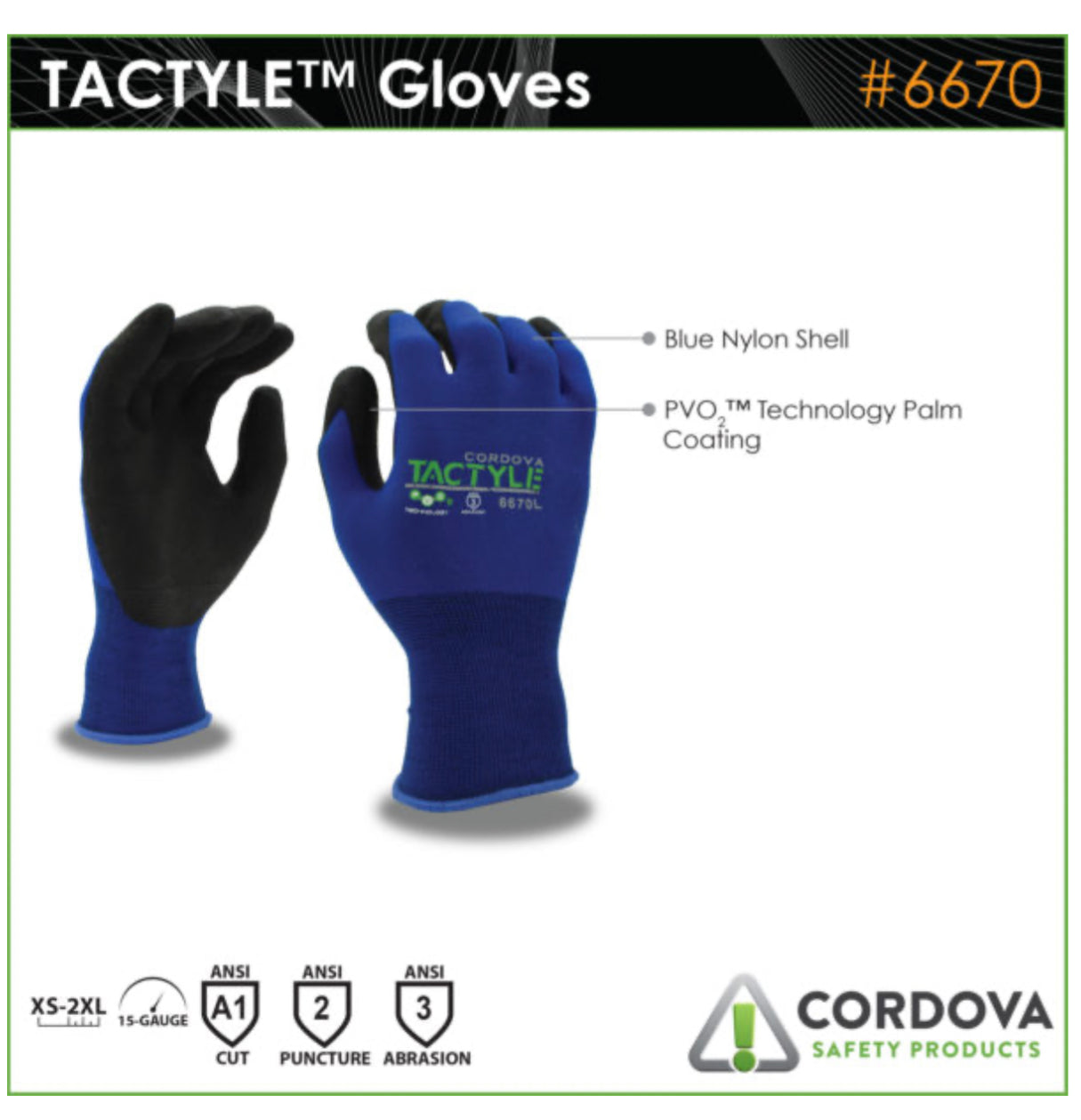 TACTYLE™, Machine Knit, PVO2, A1: #6670